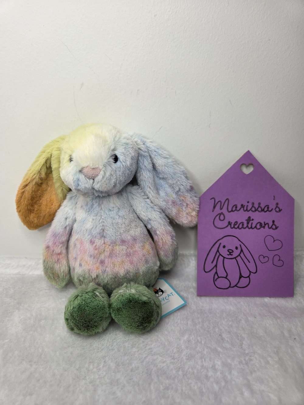 BNWT Customized Jellycat Small Bashful Bunny "Sprout"